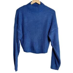 Zaful Forever Young Blue Medium Women Sweater Brand New